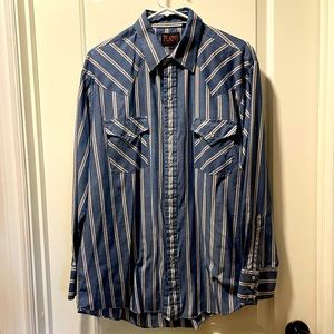 Vintage Plains Western Wear Pear Snap Men’s Button Up Shirt